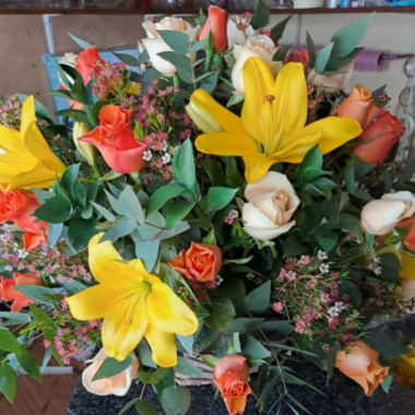 Full Colors Round Flower Basket